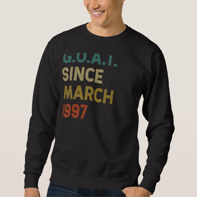 Sudadera Cabra de 25 años desde marzo de 1997 (Anverso)
