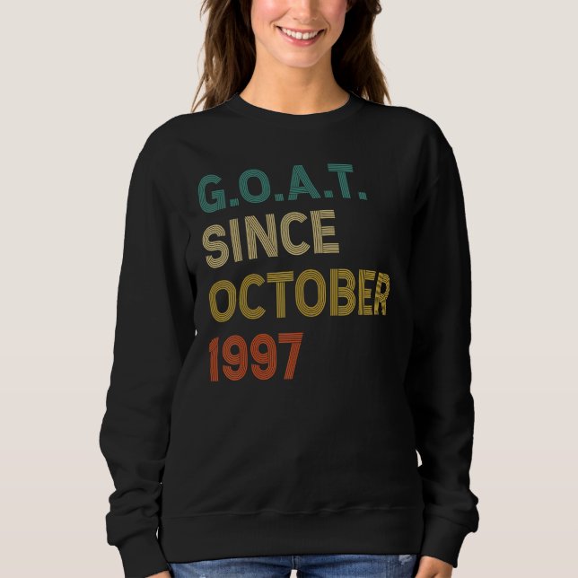 Sudadera Cabra de 25 años desde octubre de 1997 (Anverso)