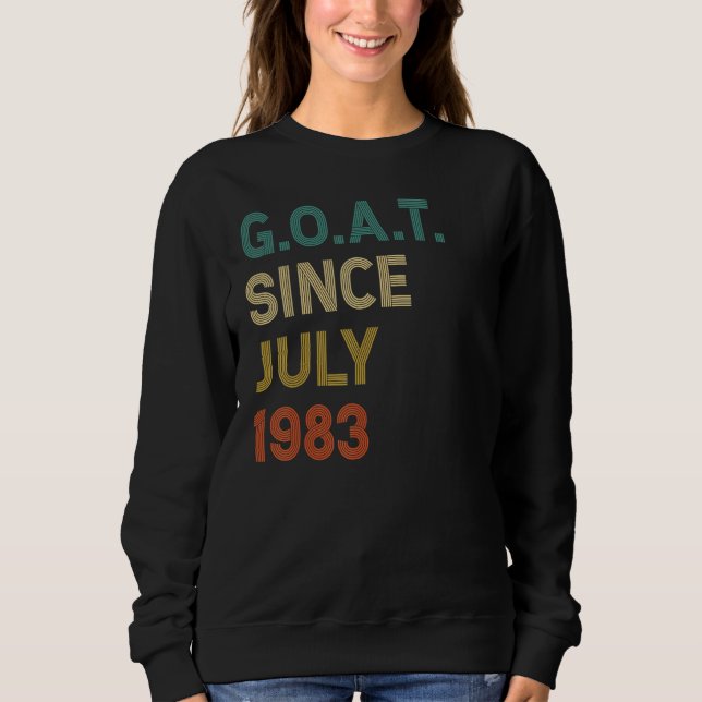 Sudadera Cabra de 39 años desde julio de 1983 (Anverso)