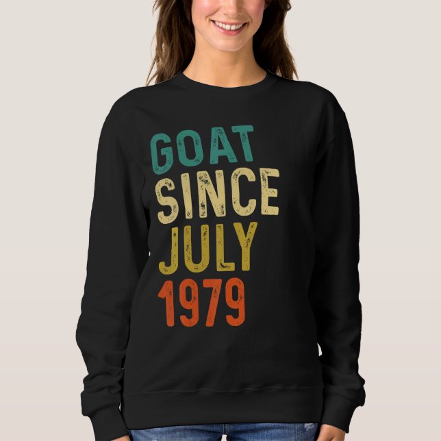 Sudadera Cabra de 43 años desde julio de 1979 (Anverso)