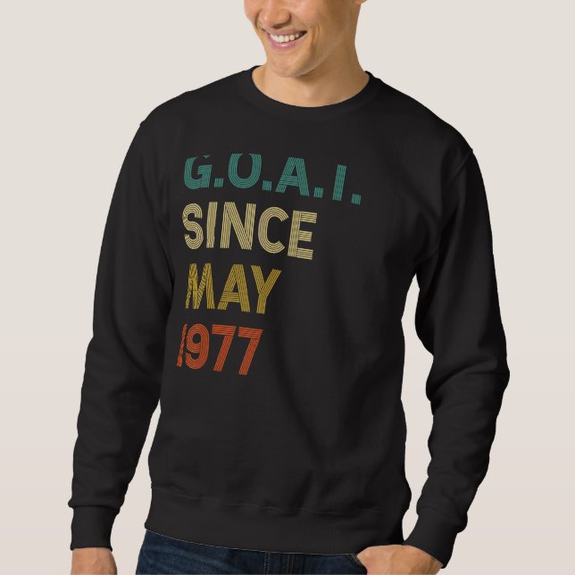 Sudadera Cabra de 45 años desde mayo de 1977 (Anverso)