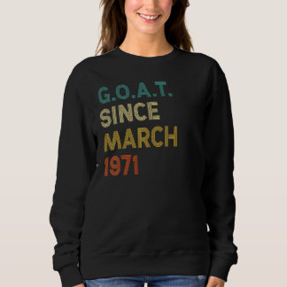 Sudadera Cabra de 51 años desde marzo de 1971
