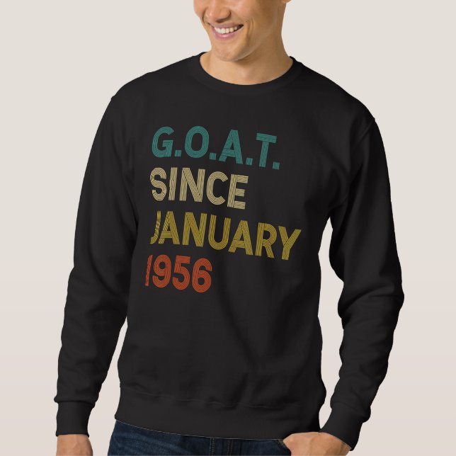 Sudadera Cabra de 66 años desde enero de 1956 (Anverso)