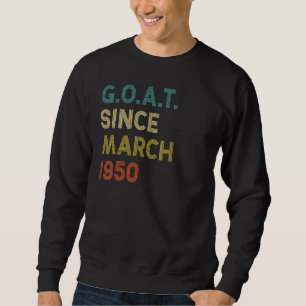 Sudadera Cabra de 72 años desde marzo de 1950