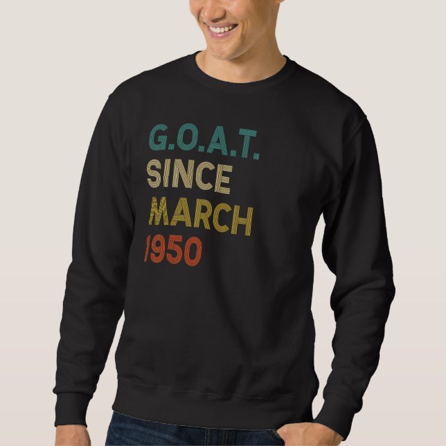 Sudadera Cabra de 72 años desde marzo de 1950 (Anverso)