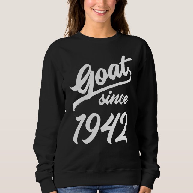 Sudadera Cabra de 80 años desde 1942 1 (Anverso)