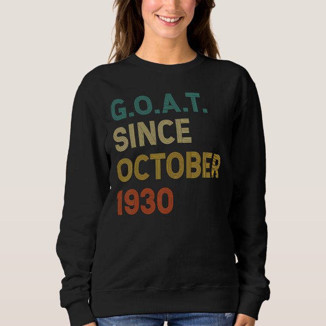 Sudadera Cabra de 92 años desde octubre de 1930 (Anverso)