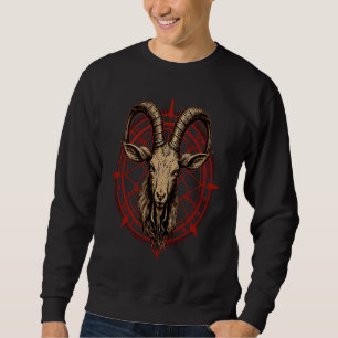 Sudadera Cabra de Pentagrama Satánico Oculto Baphomet Ateís