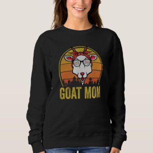 Sudadera Cabra Mamá Vintage Gafas de sol Granja Humor anima