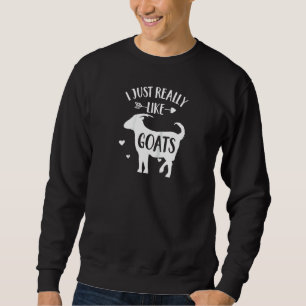 Sudadera Cabra 'Me Gusta Realmente Las Cabras' Cabra Animal