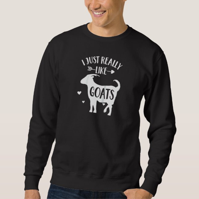 Sudadera Cabra 'Me Gusta Realmente Las Cabras' Cabra Animal (Anverso)