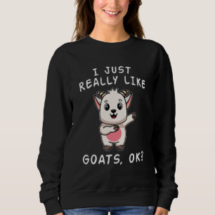 Sudadera Cabra Me Gustan Mucho Las Cabras OK Cabra Adorable