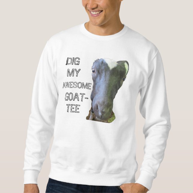 Sudadera Cabra "MY AWOME GOAT-TEE" Mens Sweatshirt (Anverso)