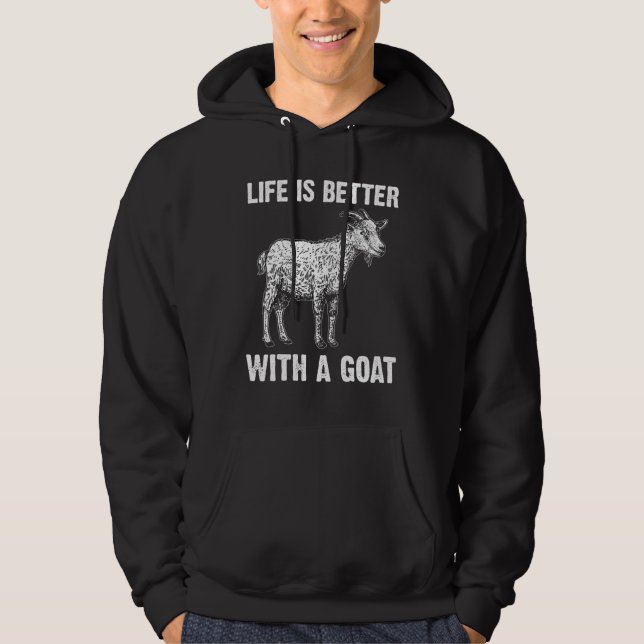 Sudadera Cabra para hombres mujeres criadores de cabras gan (Anverso)