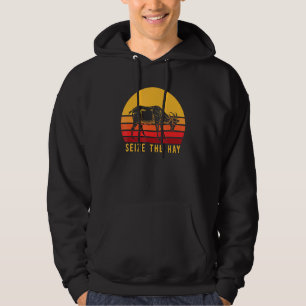 Sudadera Cabra Retro Aprovecha El Heno Animal De Granja Vin