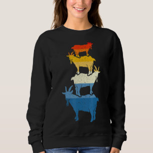 Sudadera Cabra retro Cabra Whisperer Ranch Grano de ganado