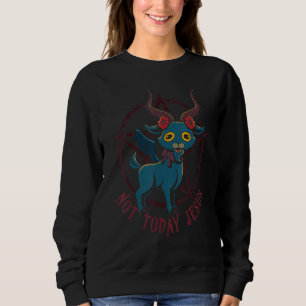 Sudadera Cabra Satanica Linda No Hoy Jesús Esotérico Baphom