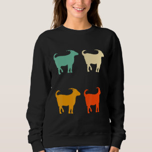 Sudadera Cabra Vintage Retro Para Cabra Cuidador De Animale