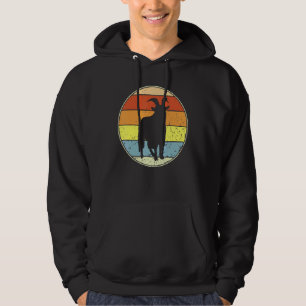 Sudadera Cabra Vintage Silueta De Cabra Retro Animal 70s 8