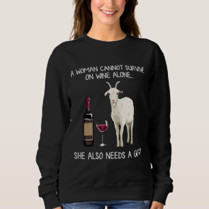 Sudadera Cabra Y Vino De Las Mujeres