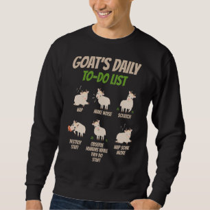 Sudadera Cabras diarias para hacer lista de ganaderos