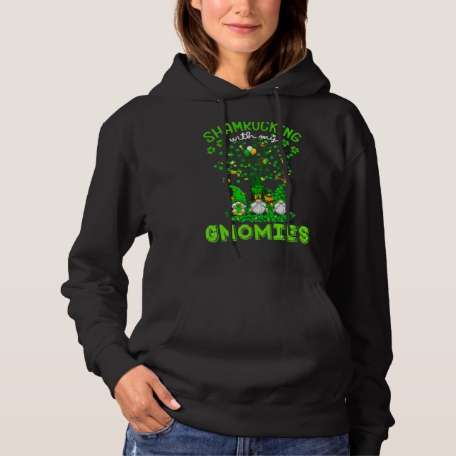 Sudadera Cabrón Con Mis Gnomies St Patricks Day Gnomis (Anverso)