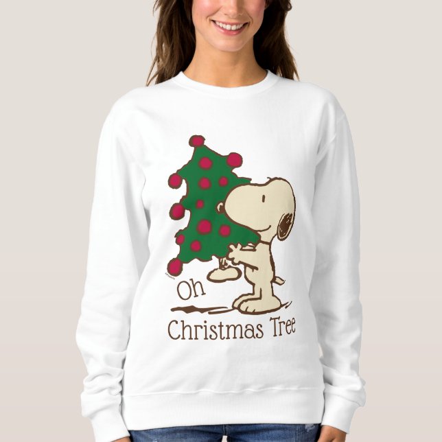 Sudadera Cacahuetes | Árbol de Navidad Snoopy (Anverso)