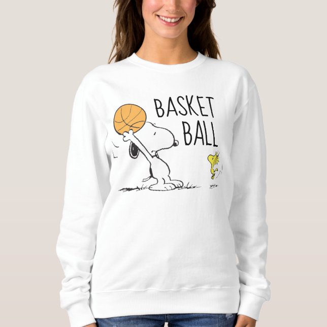 Sudadera Cacahuetes | Baloncesto Snoopy & Woodstock (Anverso)