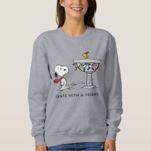 Sudadera Cacahuetes Baño de aves decorados con Snoopy & W