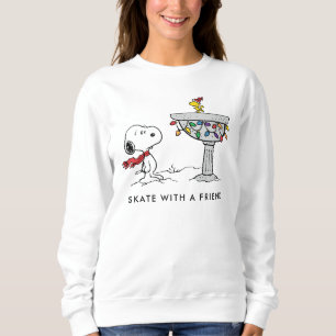Sudadera Cacahuetes Baño de aves decorados con Snoopy & W