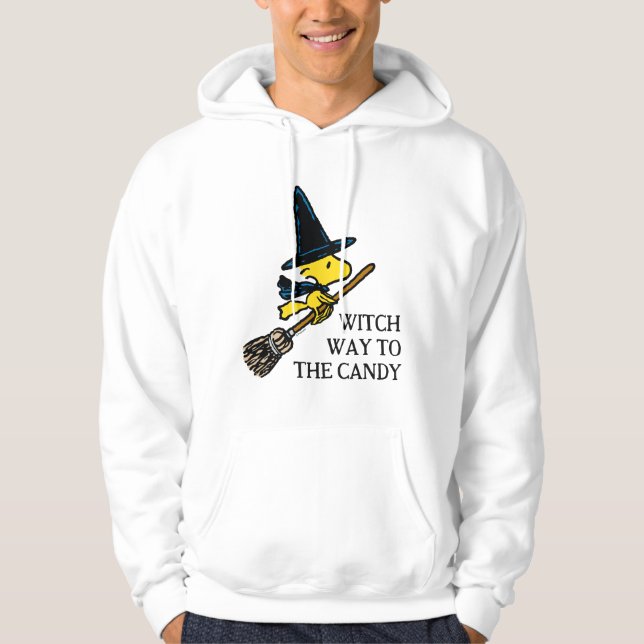 Sudadera Cacahuetes | Bruja de Woodstock Halloween (Anverso)