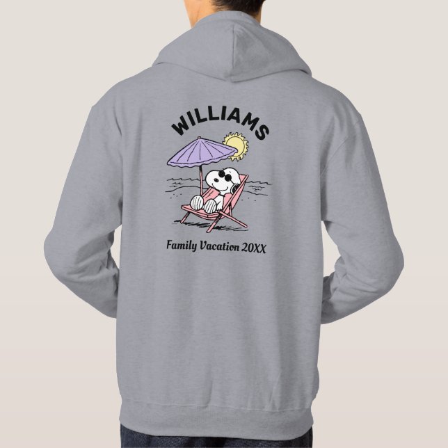 Sudadera Cacahuetes | Camiseta Snoopy Beach Vacation (Reverso)
