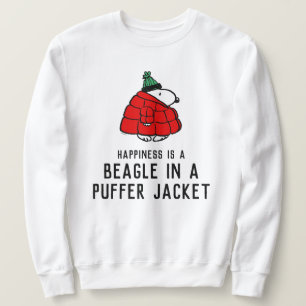 Sudadera Cacahuetes Chaqueta Snoopy Red Puffer