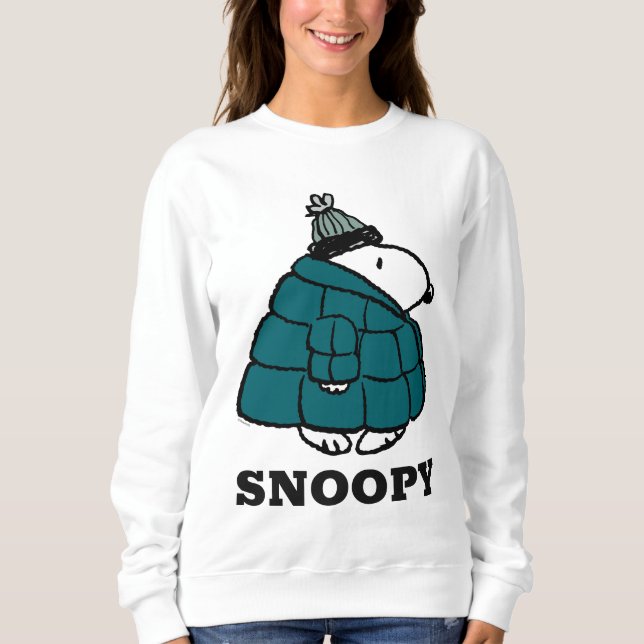 Sudadera Cacahuetes | Chaqueta Snoopy Winter Puffer (Anverso)