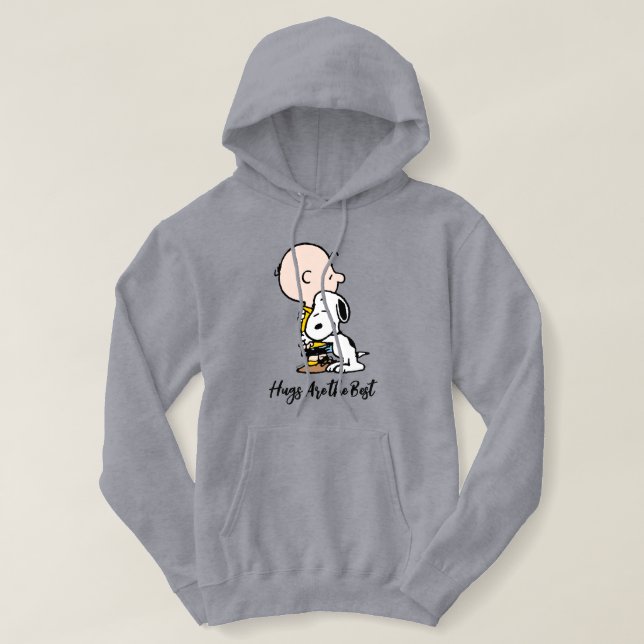 Sudadera Cacahuetes | Charlie Brown y Snoopy Hug (Diseño del anverso)