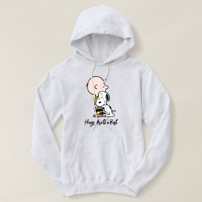 Sudadera Cacahuetes | Charlie Brown y Snoopy Hug (Diseño del anverso)