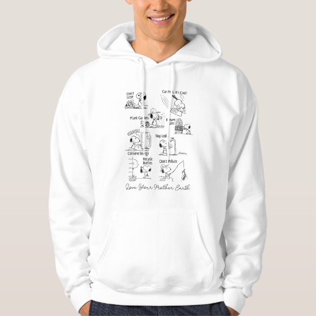 Sudadera Cacahuetes | Conservar reciclar no contaminar (Anverso)