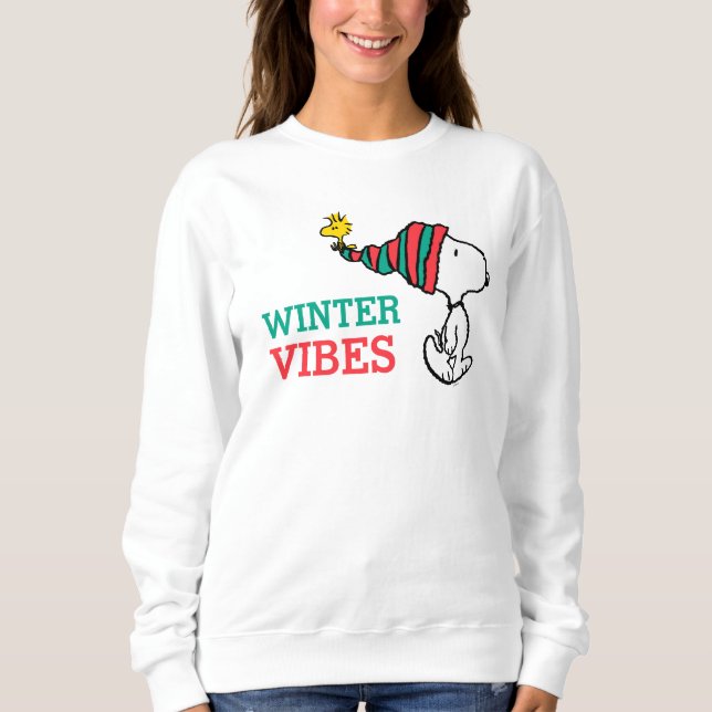 Sudadera Cacahuetes | Deseos cálidos de Snoopy y Woodstock (Anverso)