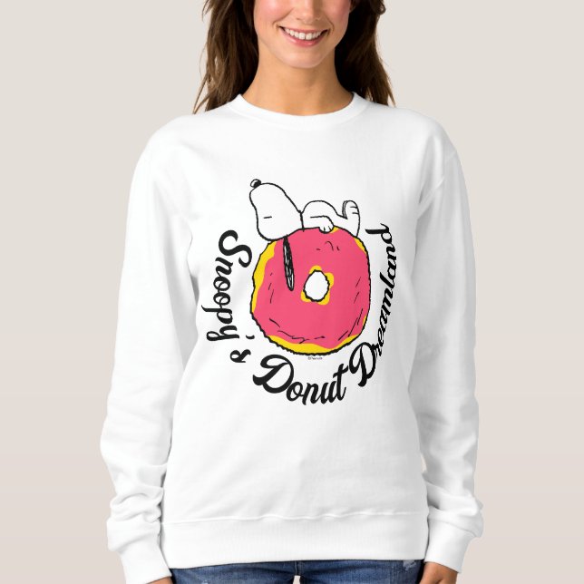 Sudadera Cacahuetes | Donut rosado Snoopy (Anverso)