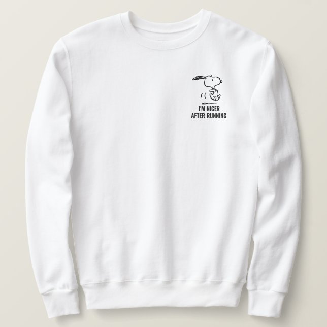 Sudadera Cacahuetes | Ejecución de Snoopy (Anverso del diseño)