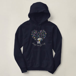 Sudadera Cacahuetes en Flor   Corazón de Snoopy
