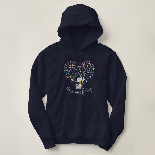 Sudadera Cacahuetes en Flor | Corazón de Snoopy (Diseño del anverso)