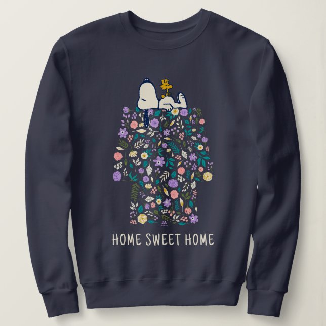 Sudadera Cacahuetes en flor | Doghouse de Snoopy (Anverso del diseño)