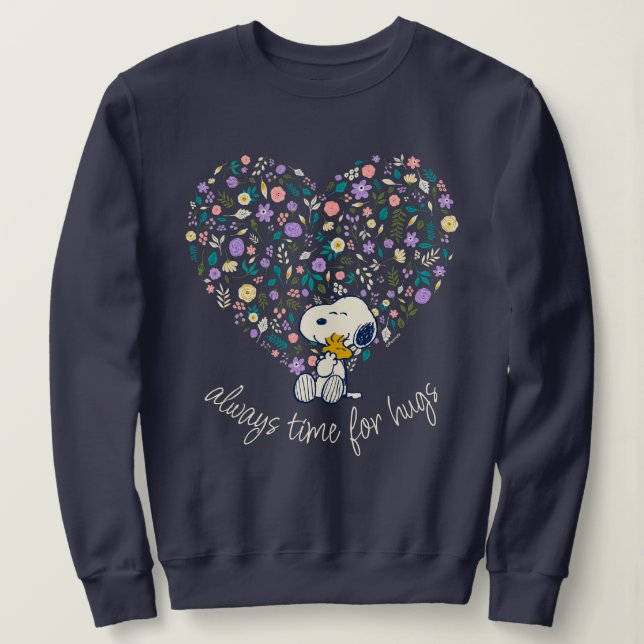 Sudadera Cacahuetes en flor | Snoopy Heart (Anverso del diseño)