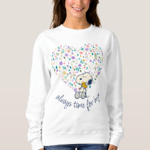 Sudadera Cacahuetes en flor   Snoopy Heart