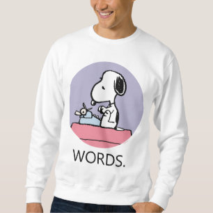 Sudadera Cacahuetes Esnoopia en la máquina de escribir