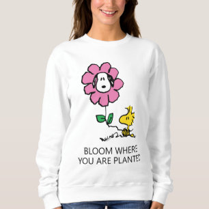 Sudadera Cacahuetes   Flor Snoopy & Woodstock
