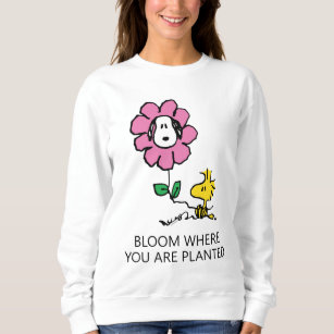 Sudadera Cacahuetes   Flor Snoopy & Woodstock