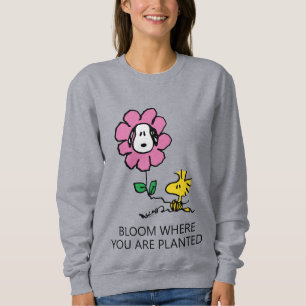 Sudadera Cacahuetes   Flor Snoopy & Woodstock