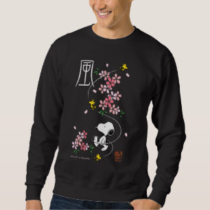 Sudadera Cacahuetes   Flores de primavera rosada Snoopy & W